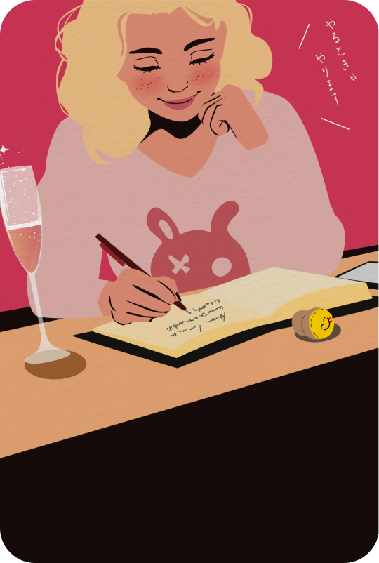 ピノ ロゼのイラスト